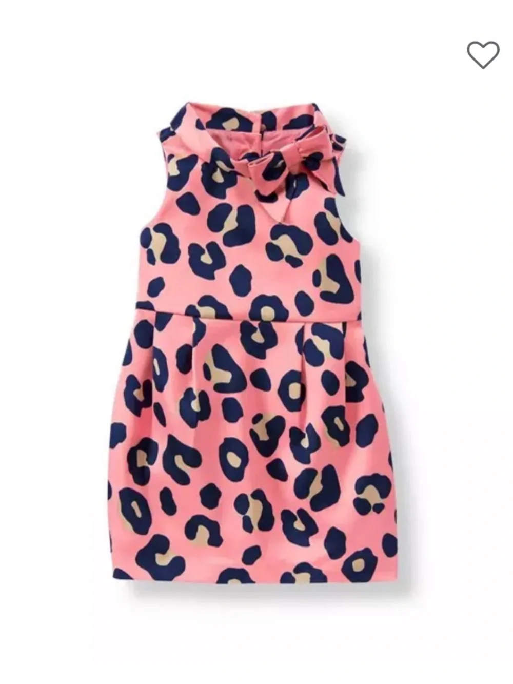 NWT Janie & Jack Baby Girls Satin Leopard Dress & Bloomer Set Vivid Pink 3-6M